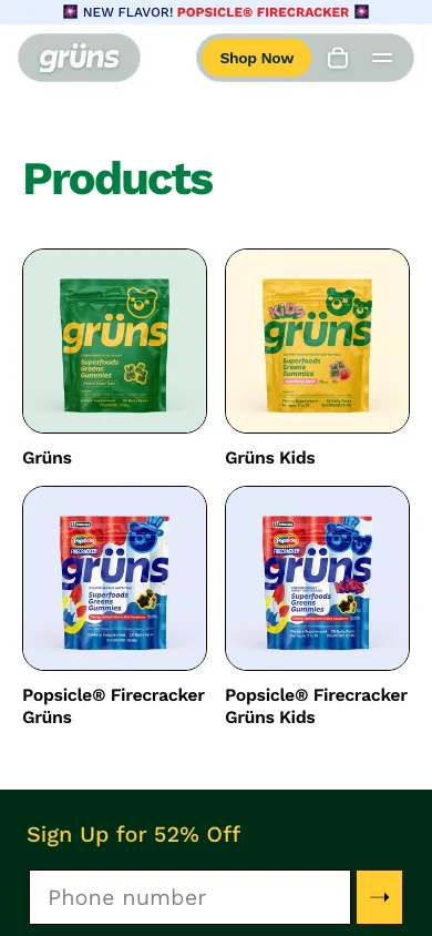 Análisis de Colección de gruns.co